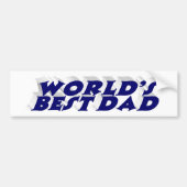 Bester Vater dunkelblau 3D-Text Autoaufkleber (Vorne)