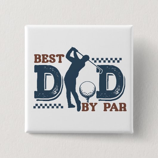 Bester Vater Durch Par-Button Button (Vorderseite)