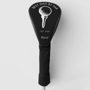 Bester Vater durch Par Custom Typografy Golf Headcover