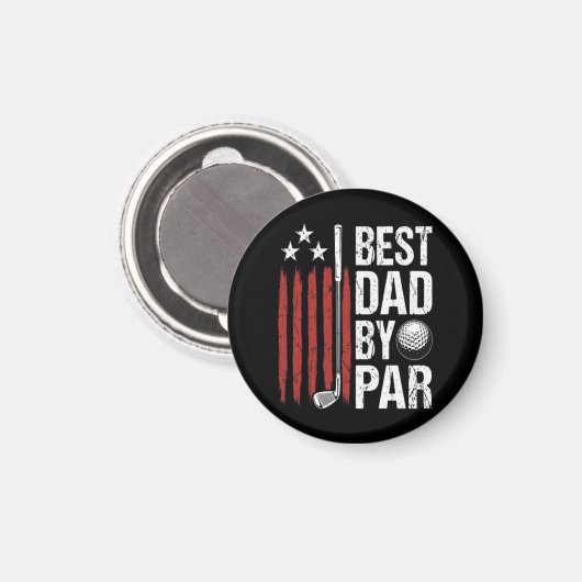 Bester Vater Durch Par Golf Humor Magnet (Vorderseite/Rückseite)