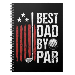 Bester Vater Durch Par Golf Humor Notizblock