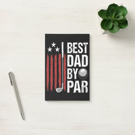 Bester Vater Durch Par Golf Humor Post-it Klebezettel (Büro)