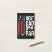 Bester Vater Durch Par Golf Humor Post-it Klebezettel (Auf Schreibtisch)
