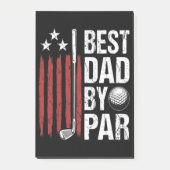 Bester Vater Durch Par Golf Humor Post-it Klebezettel (Vorderseite)