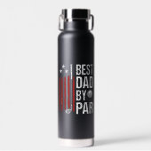 Bester Vater Durch Par Golf Humor Trinkflasche (Vorne)