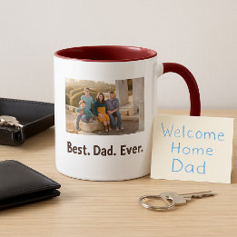 Bester Vater Eben Familienspass Foto Tasse