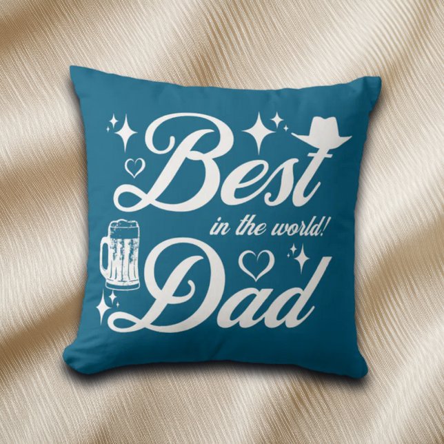 Bester Vater Elegantes Design Kissen (Von Creator hochgeladen)