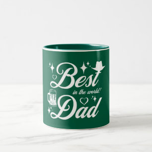 Bester Vater Elegantes Design Zweifarbige Tasse