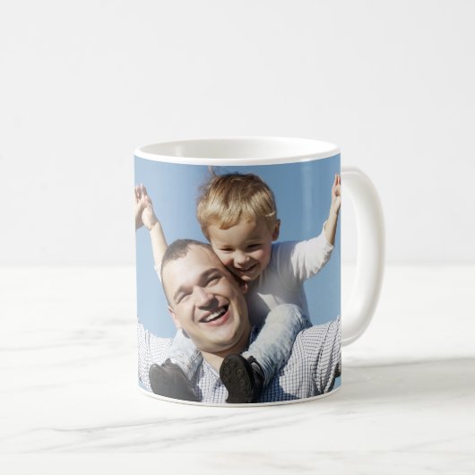 Bester Vater EVENT Modernes, individuelles Foto Kaffeetasse (VorderseiteRechts)