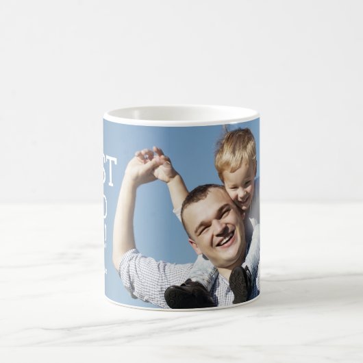 Bester Vater EVENT Modernes, individuelles Foto Kaffeetasse (Mittel)