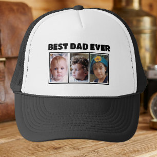 Bester Vater ever 3 Foto schwarz weiß Truckerkappe