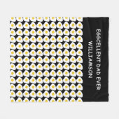 Bester Vater Ever Funny Vathers Tagesgeschenk für  Fleecedecke (Vorderseite (Horizontal))