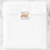 Bester Vater Ever Happy Väter Tag Runder Aufkleber (Tasche)
