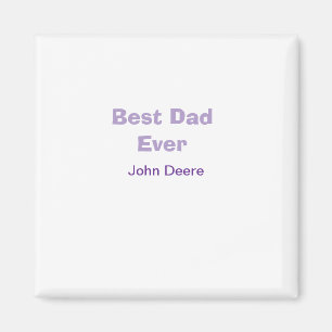 Bester Vater ever Happy Vatertag Name Lilaeinfach Magnet