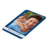 Bester Vater ever mit individuellem Foto Magnet (Linke Seite)