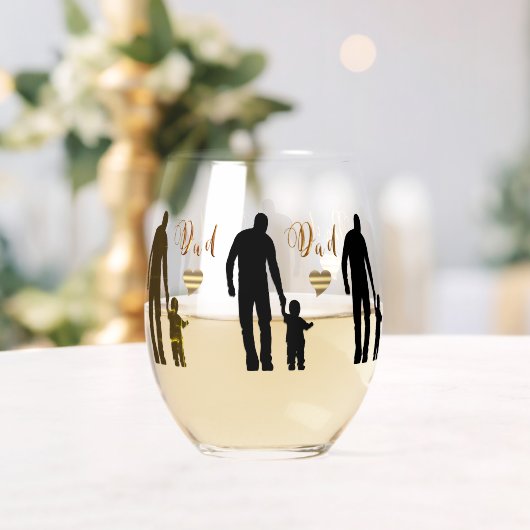 Bester Vater Ever Stemless Weinglas Weinglas Ohne Stiel (Insitu (Hochzeit))