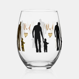 Bester Vater Ever Stemless Weinglas Weinglas Ohne Stiel