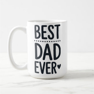 Bester Vater Ever Typografie Süße Vatertags-Tasse Kaffeetasse