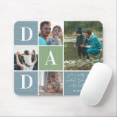 Bester Vater | Farbblock-Fotocollage Mousepad (Mit Mouse)