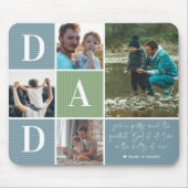 Bester Vater | Farbblock-Fotocollage Mousepad (Vorne)