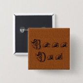 Bester Vater-Football-Text Button (Vorne & Hinten)