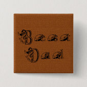 Bester Vater-Football-Text Button (Vorderseite)