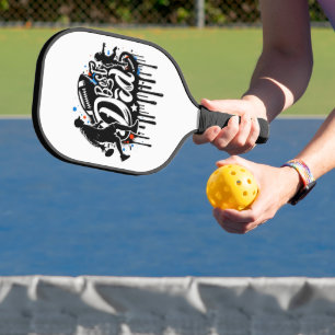 Bester Vater Football Vater und Sohn Pickleball Pa Schläger