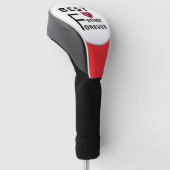 Bester VATER Forever - Golf Head Cover Headcover (angewinkelt)