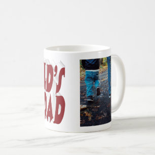Bester Vater Foto burgundy 3d Text Kaffeetasse