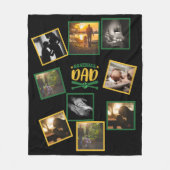 Bester VATER Foto Collage BASEBALL VATER Fleecedecke (Vorderseite)