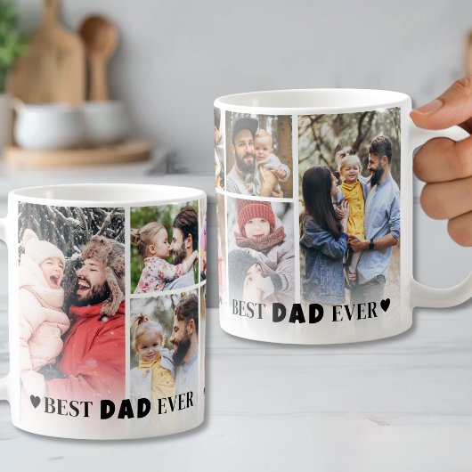 Bester Vater Foto-Collage Kaffeetasse
