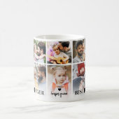 Bester Vater Foto-Collage Kaffeetasse (Mittel)