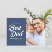 Bester Vater | Foto-Karte des Vaters Karte (Stehend Vorderseite)