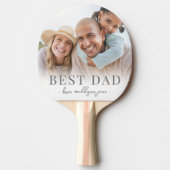 Bester Vater Foto Vater Tischtennis Schläger (Vorderseite)