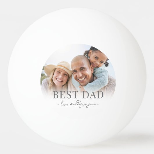 Bester Vater Foto Vater Tischtennisball (Vorderseite)