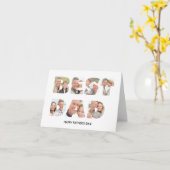 Bester Vater FotoCollage Moderner Tag der Einzigar Karte (Gelbe Blume)