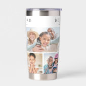 Bester Vater Fotocollage Thermobecher (Links)