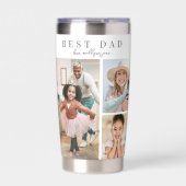 Bester Vater Fotocollage Thermobecher (Vorderseite)