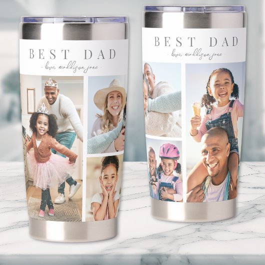 Bester Vater Fotocollage Thermobecher