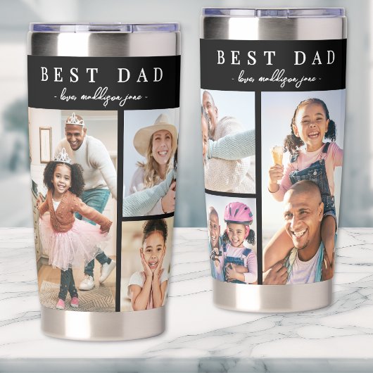 Bester Vater Fotocollage Thermobecher