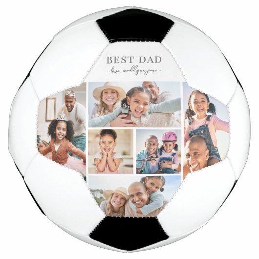 Bester Vater FotoCollage Vater Fußball (Vorderseite)