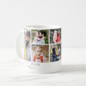 Bester Vater FotoCollage Vater Kaffeetasse (Vorderseite Links)