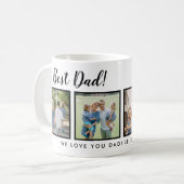 Bester Vater! Fotos Collage Kaffeetasse (Vorderseite Links)