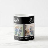 Bester Vater! Fotos Collage Message Black Kaffeetasse (Mittel)