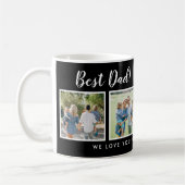 Bester Vater! Fotos Collage Message Black Kaffeetasse (Links)