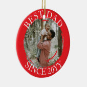 Bester Vater Frohe Weihnachtsschmuck (Rechts)