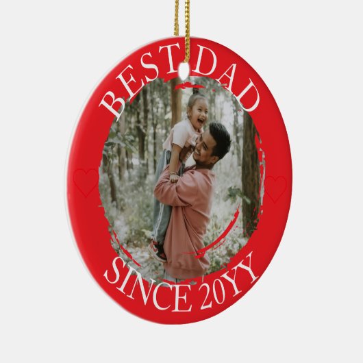 Bester Vater Frohe Weihnachtsschmuck (Rechts)