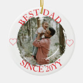 Bester Vater Frohe Weihnachtsschmuck (Vorne)