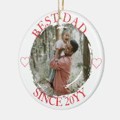 Bester Vater Frohe Weihnachtsschmuck (Links)