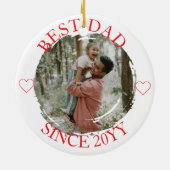 Bester Vater Frohe Weihnachtsschmuck (Hinten)